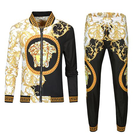 versace tracksuit mens|men's versace jogging suit.